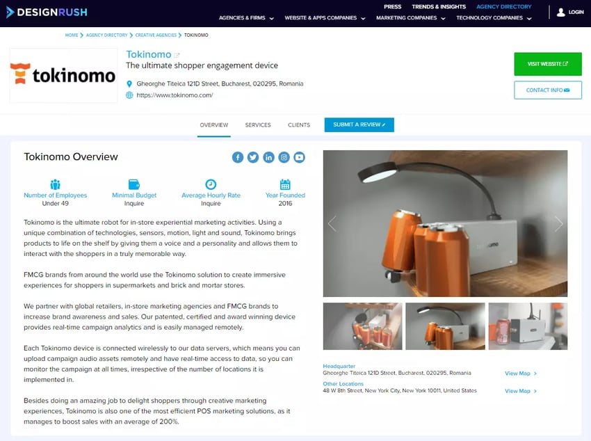Overview Tokinomo Best Retail Tech Innovation 1