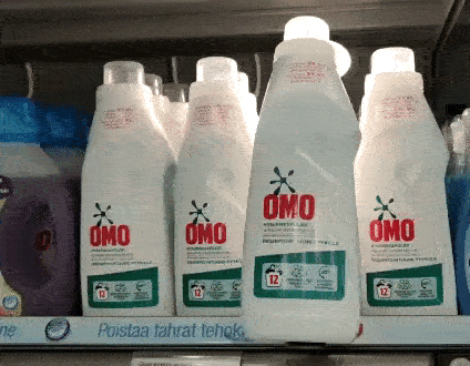 Unilever- Omo and Tokinomo POS Marketing Robots in Finland