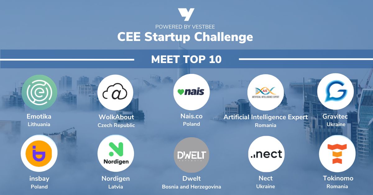 Tokinomo is one of the 10 Finalists of CEE Startup Challenge